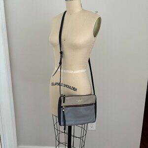 Kate Spade Leather Crossbody Color Block 3 Tone Bag